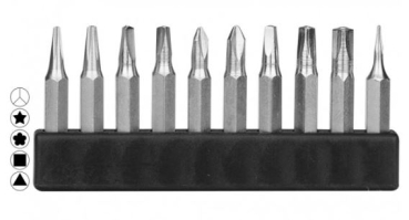 mbs69 Mini-Bit-Set Kreuz 10-teilig Spezialbits! 